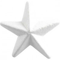 Star, W: 11 cm, 5 pcs, white [HOB-54329]