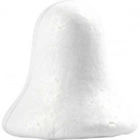 Bell, H: 6.5 cm, 50 pcs, white [HOB-543300]