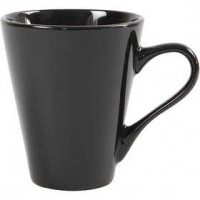 Mugs, H: 10 cm, D: 8 cm, 6 pcs, black [HOB-55577]