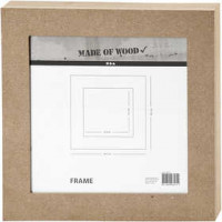 Frame, size 30.5x30.5 cm, carving: 22.5x22.5 cm, 1 pc, MDF [HOB-55927]