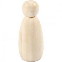 Body, H: 8 cm, 3 pcs, poplar wood [HOB-55973]