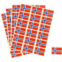 Flag Stickers, size 15x22 mm, 72 pcs [HOB-59134]