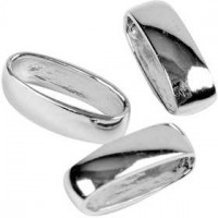 Oval Rings, 3.2 mm, W: 10 mm, 5 pcs, sterling silver [HOB-60847]