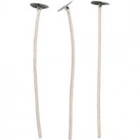 Waxed Candle Wicks, L: 10 cm, thickness 2 mm, 50 pcs [HOB-73313]