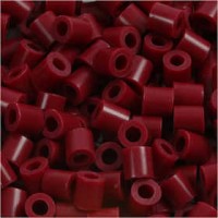 Fuse Beads, size medium mm, size 5x5 mm, 1100 pcs, claret (32239) [HOB-751040]