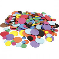 EVA Foam Circles, D: 12+20+32 mm, 2120 mixed, asstd colours [HOB-79061]