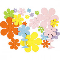 Eva Foam Shapes, size 10-60 mm, thickness 2 mm, 670 mixed [HOB-79063]