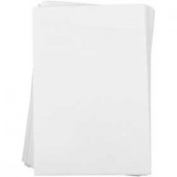 Shrink Plastic Sheets, sheet 20x30 cm, 100 sheets, Matt white [HOB-79089]