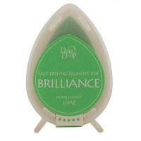 Ink Pads Brilliance Dew drops Pearlescent Lime (1 pc) [BD-000-042]
