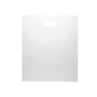 Plastic Carrier Bags Clear 30.5x38.1cm PE 60 micron (100 pieces) [H1215CL1]