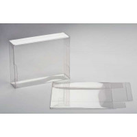 Plastic Gift Boxes 11.4x3.8x14.9cm Crystal Clear with Autolock Bottom (25 pieces) [PLB74]