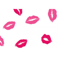 Printed Bags Lips 12.7x7.6x29.2cm with side gusset (100 pieces) [G5KU]