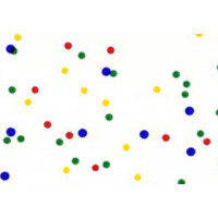 Printed Bags Coloured Dots 12.7x7.6x29.2cm with side gusset (100 pieces) [G5MD1]