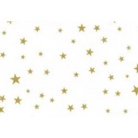 Printed Bags Stars Gold 12.7x7.6x29.2cm with side gusset (100 pieces) [G5MSG]