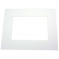 Mount Board bright White 19.1x24.1cm Window - Outer size 27.9x35.6cm Conservation Quality (25 pieces) [MS30027]