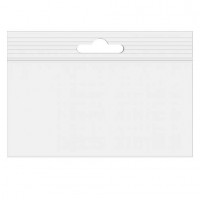 Grip Seal Bags with Euroslot 15x10 Crystal Clear PP 50 micron (100 pieces) [ZE64]
