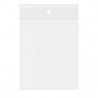 Grip Seal Bags with Hang hole 5x7.5cm PE 50 micron (100 pieces) [2PR23]