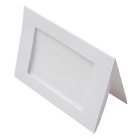 Cards White with 8x12 Rectangular cut - Outer size for 10x12.5 print 240g 13x17.8cm (25 pieces) [PJ00111]