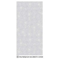 Printed Bags Roses White 10.2x6.4x24.13cm with side gusset (100 pieces) [CG4RO]