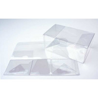 Plastic Gift Boxes 10.8x4.1x10.8cm Autolock Bottom (25 pieces) [FPLB194]