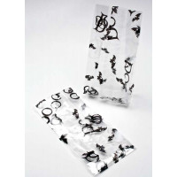 Printed Bags Bats 8.9x5.1x19.1cm with side gusset (100 pieces) [G3BOO]