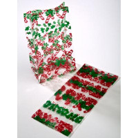 Printed Bags Candy Canes 8.9x5.1x19.1cm with side gusset (100 pieces) [G3CCN]