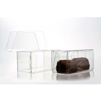 Plastic Gift Boxes for Chocolates 3.5x3.7x7cm with Insert (100 pieces) [CNDY226]