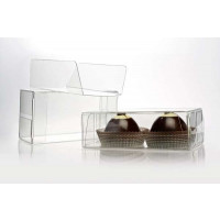 Plastic Gift Boxes for "chocolate" Truffels 5.4x3.5x10.8cm with Insert (100 pieces) [CNDY195]