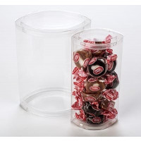 Plastic Gift Boxes oval 11.7x15.7cm [100 pieces) [CTES36]