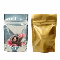 Stand Up Pouches Transparent/Gold 18.9x11.4x29.4cm | 393 grams (100 pieces) [ZBGG6H11]
