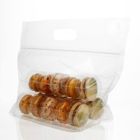 Carrier Bags for 15 Macarons incl. Insert (100 pieces) [MBG6]