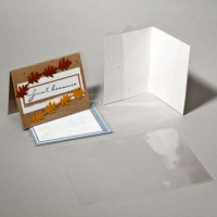 Plastic Bags for Open Cards 15.3x30.6 + 2x4.20 cm (100 pieces) [CJ6X6SM]