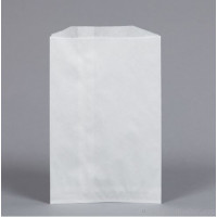 Paper Bags White 17x24cm White Kraft 40grs (100 pieces) [PAGK1724]