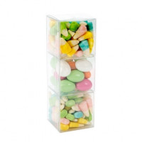 Plastic Gift Boxes set - 3 boxes - 5.2x5.2x15.6cm (25 pieces) [NBS1]