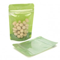 Stand Up Pouches Rice Paper Transparent/Green 10.2x6x15.2cm | 57 grams (100 pieces) [ZBGR2GRC]