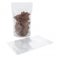 Stand Up Pouches Rice Paper Transparent/Silver 17x9x28cm | 340 grams (100 pieces) [ZBGR4SC]