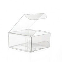 Giftboxes Crystal Clear 7.6 x 7.6 x 5.1cm (25 Pieces) [VB298]