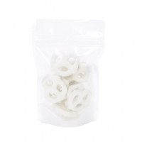 Stand Up Pouches Rice Paper Transparent/White 10.2x6x15.2cm | 57 grams (100 pieces) [ZBGR2WC]