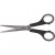 Multi universal scissors, L: 17 cm, 12 pcs, black [HOB-11196]