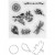 Clear stamps and cutting dies, size 2.5-6 cm, 1 pack [HOB-117482]