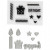 Clear stamps and cutting dies, size 10-70 mm, 1 pack [HOB-117485]