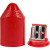 Pencil Sharpener, H: 8.5 cm, D: 9-12 mm, 1 pc, red [HOB-14142]