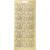 Stickers, sheet 10x23 cm, 1 sheet, gold [HOB-170015]