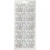 Stickers, sheet 10x23 cm, 1 sheet, silver [HOB-170016]