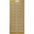 Stickers, sheet 10x23 cm, 1 sheet, gold [HOB-170103]