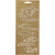 Stickers, sheet 10x23 cm, 1 sheet, gold [HOB-170230]