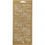 Stickers, sheet 10x23 cm, 1 sheet, gold [HOB-170250]