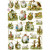 Vintage Die-Cuts, sheet 16.5x23.5 cm, 3 sheets [HOB-19323]