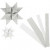 Paper Star Strips, W: 15+25 mm, D: 6.5+11.5 cm, 40 strips, white [HOB-20774]