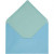Envelope, size 11.5x16 cm, 100 g, 10 pcs, light turquoise/dark turquoise [HOB-217008]